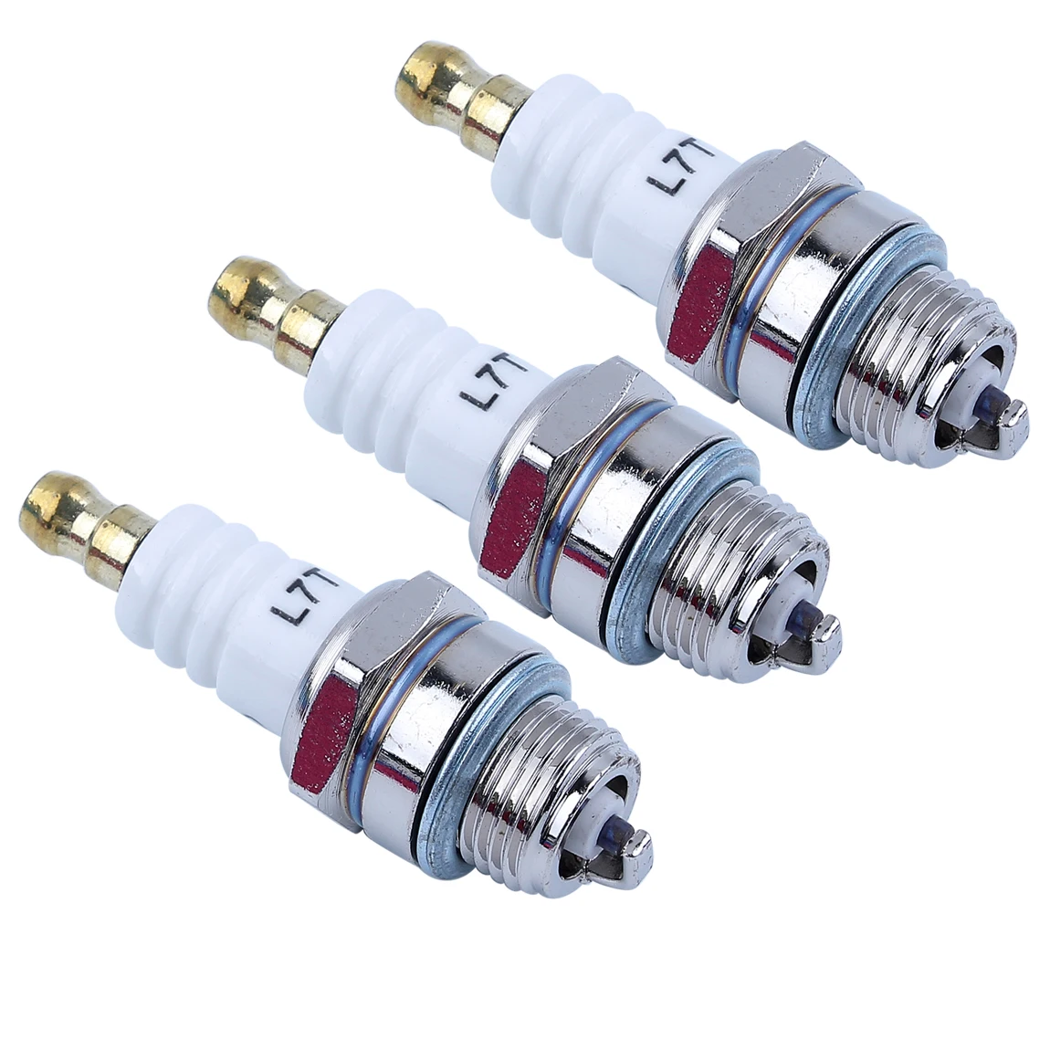 3 개/몫 점화 플러그 L7T 2 스트로크 엔진 모터 트리머 잔디 깎는 기계 부품 브러시 커터 정원 도구 부품