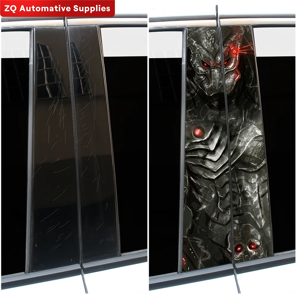 Predator Waterproof Car Sticker Decals - B-Pillar Center Column Decorative Cover