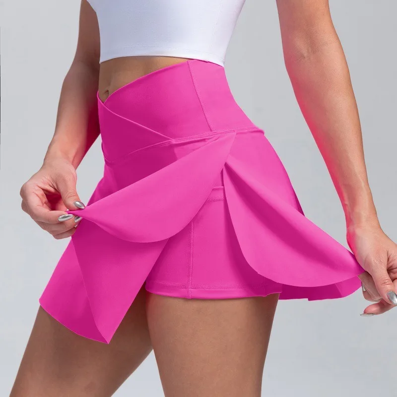 Falda-de-tenis-de-cintura-alta-para-correr-al-aire-libre-falda-de-Yoga