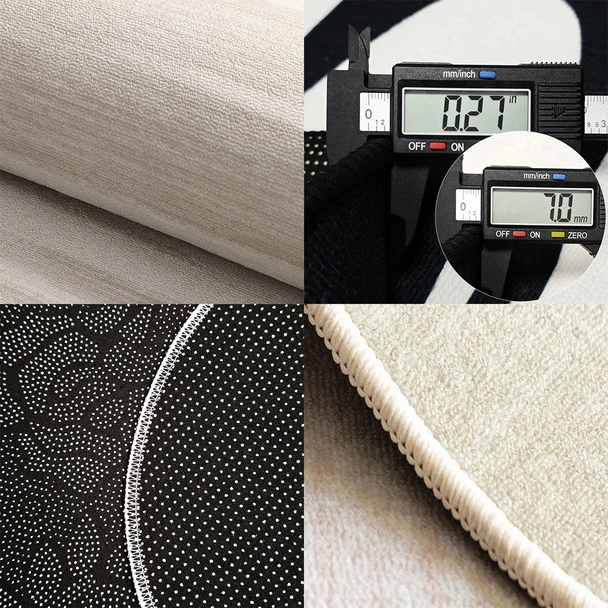 Living Room Carpet Waterproof Light Luxury High-end Floor Mat Bedroom Sofa Foot Mats High-density Short-pile Home Decoration Rug 6