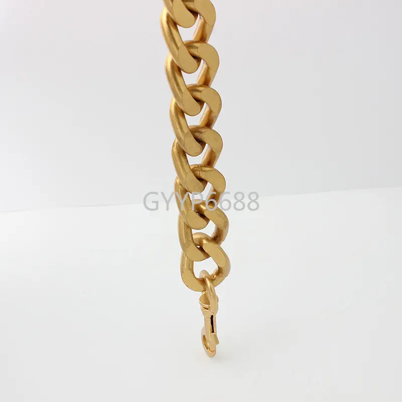 30-120cm Satin Gold Luxury Metal Handbag Long Chain Accessori Leather Purse Shoulder Handbag Aluminum Bag Strap Chunky Chains