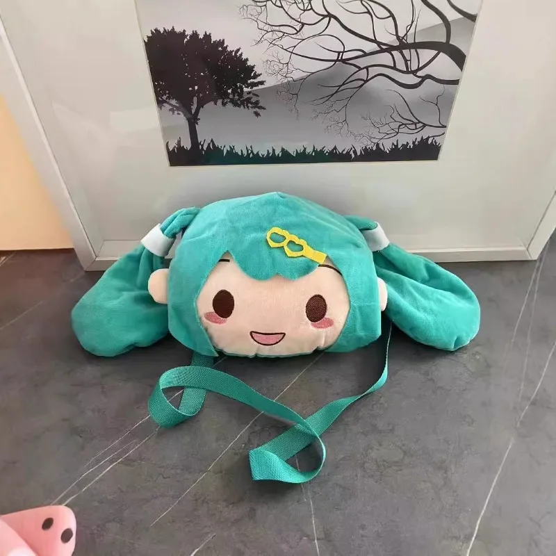 Hatsune Miku Plush Bag – Vibrant Cartoon Doll-Inspired Crossbody Toy Bag Gift