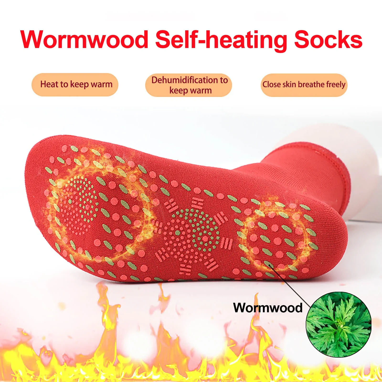 3 Pairs New Tourmaline Health Socks Self-Heating Magnetic Shaping Socks Slimming Heated Warm Foot Massage for Women Men