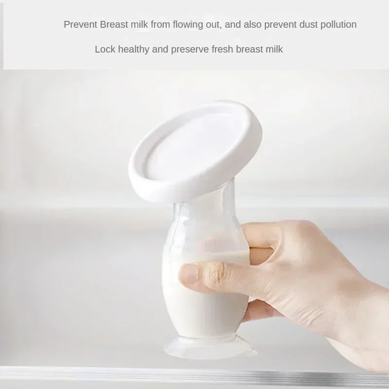 Baby Breastfeeding Feeding Manual Breast Pump Partner Breast Collector Automatic Correction Breast Milk Silicone Pumps BPA Free 2
