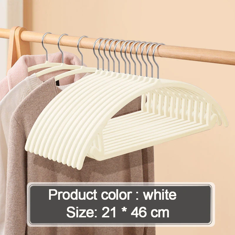 Clothes Hanger 10PCS Semicircle Type Modern Space Saving Non-Slip Velvet Suit Hangers