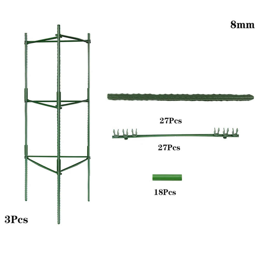 

Expandable Tomato Cage Sturdy and Rustproof Steel Core with Weatherproof Green Coating Safe and Efficient Support