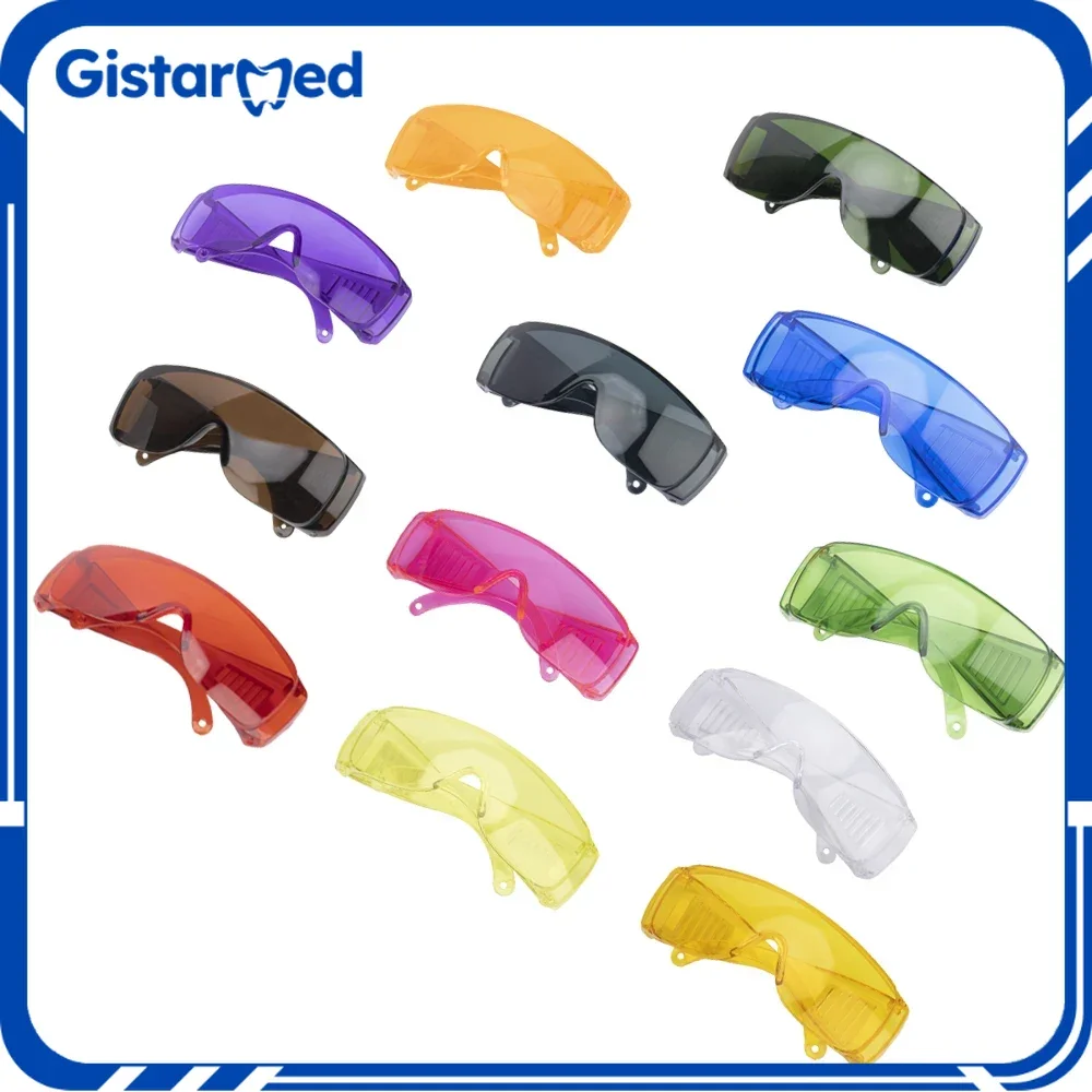 Lunettes de sécurité de protection des yeux dentaires, lunettes de sécurité de protection, blanchiment des dents, lumière durcissante UV pour lunettes de dentiste