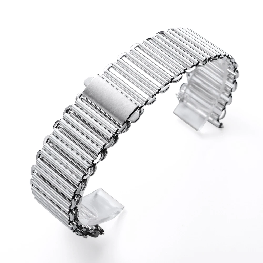 Premium 316L Stainless Steel Bonklip Watch Bracelet - Quick Release in Silver & Black