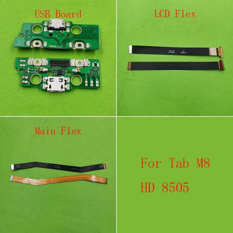 

Usb Charger Charging Dock Plug Board For Lenovo Tab M8 HD TB-8505F TB-8505X 8505 LCD Display Screen Main Connector Flex Cable