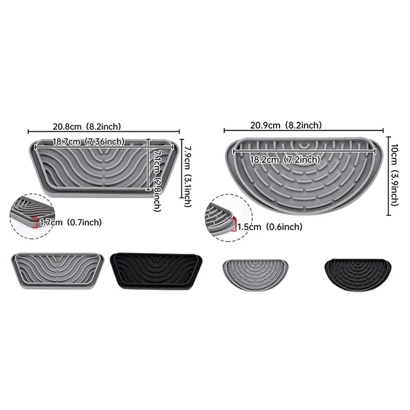 New Silicone Water Dispenser Tray Splash Proof Drainage Mat Refrigerator Drip Tray Cuttable Drain Tray for Drip Pad Accessories 6
