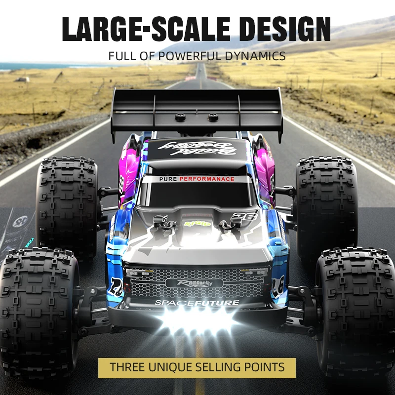 JJRC C8803 C8805 50,60,70KM/H 4WD RC Car With Light Brushless Motor Cars Remote Controlled High Speed Drift Monster Truck Toy 2