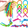 24pcs/set Soft Rubber Noodle Elastic Rope Toys Stretch String Decompression Toy Stretchy String Relief Stress Vent Toys Gifts 1
