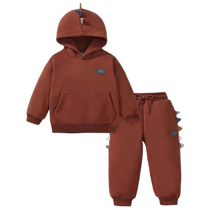 

Autumn/Winter Kids Clothes Girls Child Dinosaur Hoodie Sweatshirts Sets Boy Children's Clothing Hoody and Kits Pants