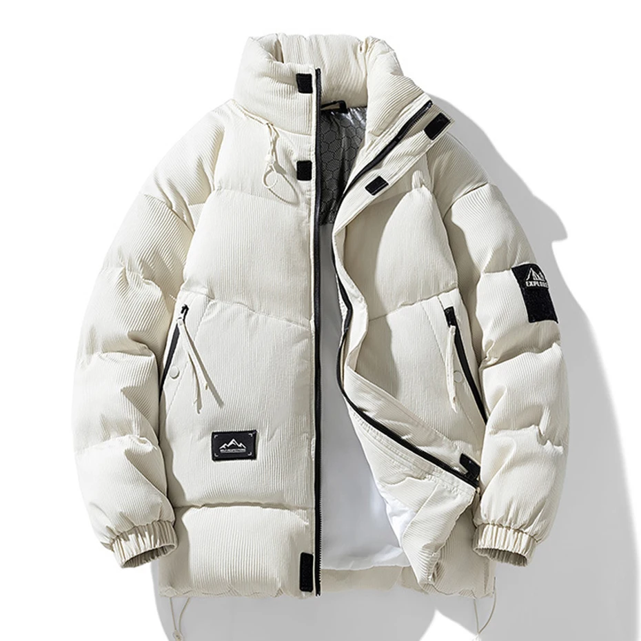 8XL Plus Size Men's Parkas Winter Thicken Warm Jackets Padded Coats Casual Loose Stand Collar Jackets Man Big Size 7XL Parkas