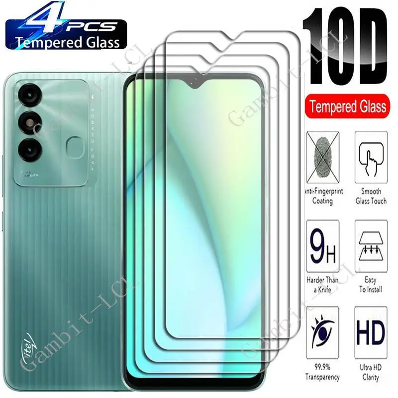

4PCS For Itel Vision 3 Plus Screen Protective Tempered Glass On ItelVision3 3Plus Vision3Plus Vision3 Protection Cover Film