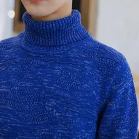 YJKVUR 2024 New 100% Cotton Knit Turtleneck Thick Sweater Men Vintage Winter Warm Knitwear Classical Pullovers Knit Jumper 2