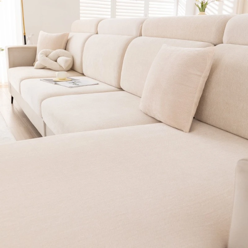 Elegant Universal Elastic Sofa Cover - Chenille Slipcover for Living Room Furniture