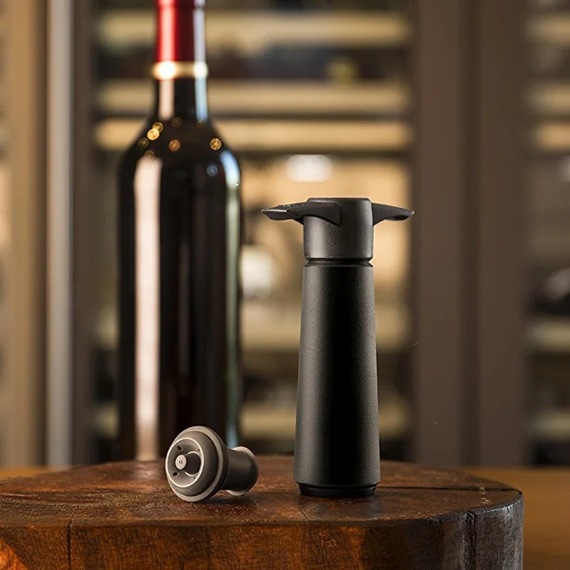 Vacu Vin Wine Bottle Stopper Vacuum Sed Preservation Home Use Wine Air Pump Set Plastic Material Wine Drinking Utensils