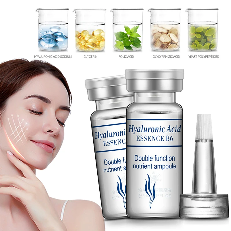 

BIOAQUA 5ml Hyaluronic Acid Moisturizing Facial Essence Vitamins C BB Cream Serum Niacinamida Collagen Skin Care Anti Wrinkle