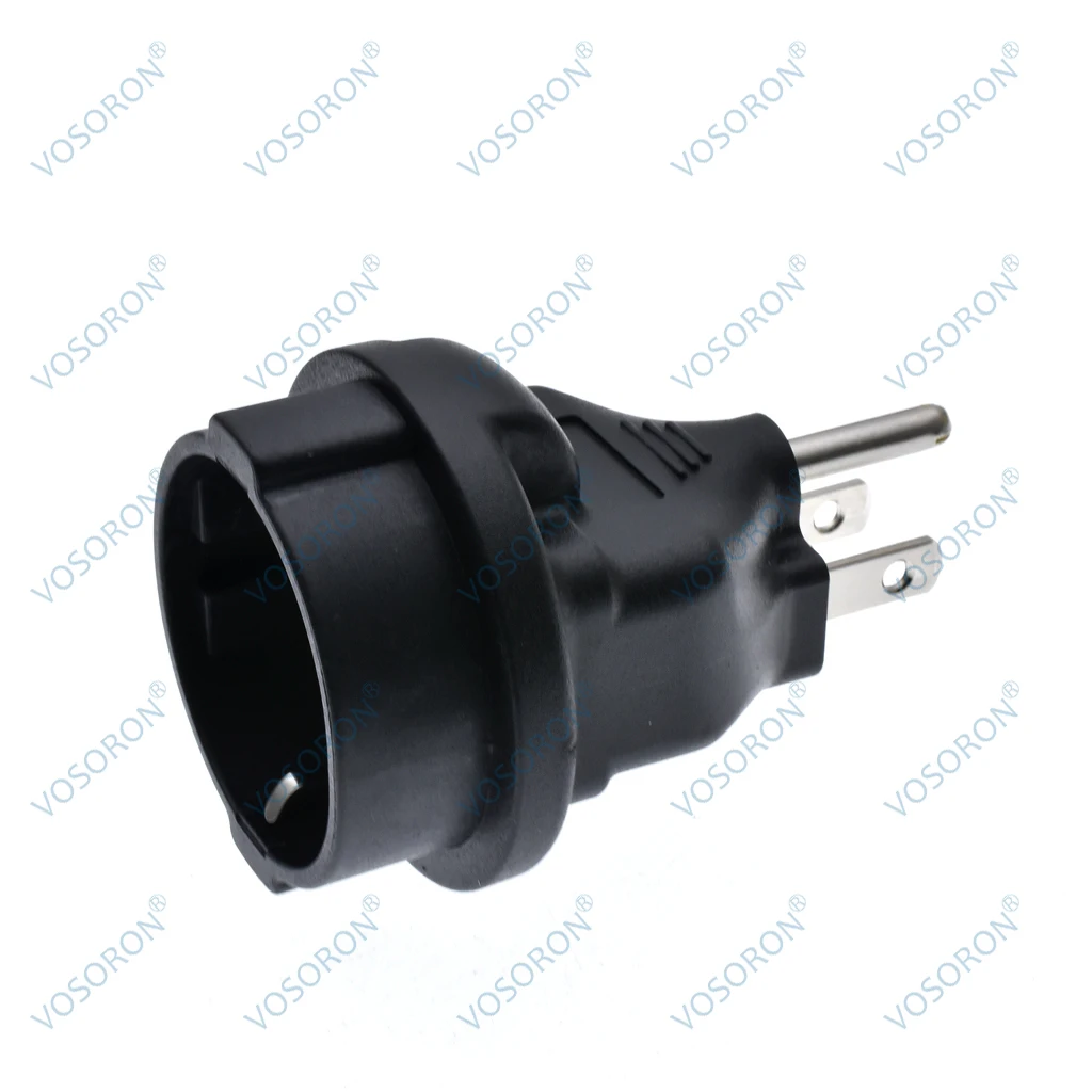 Schuko Female to USA NEMA 5-15 Plug Adapter USA NEMA 5-15P Plug to Europe CEE7/3 Schuko Receptacle Adapter plug adapter