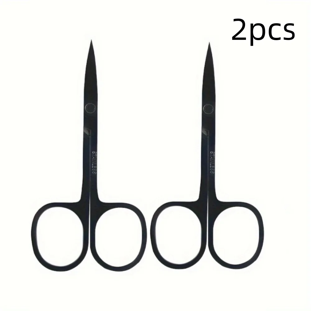 1/2/3Pcs Stainless Steel Beauty Scissors, Eyebrow Nose Eyelash Cuticle Trimmer, Sharp Grooming Tool for Personal Care Epilation 5