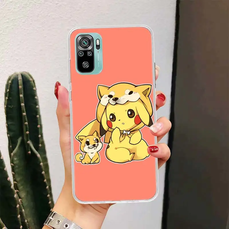 Pokemon Anime Pikachue For Xiaomi Redmi 10 10A 10C 9 9A 9C 9T Phone Case 8 8A 7 7A 6 6A S2 K20 K30 K40 Pro Prime Cover Coque