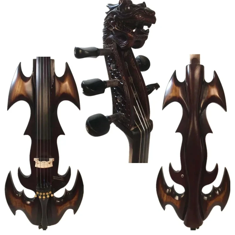 

Nice model fancy Crazy-1 art streamline dragon scroll 5string electric cello 4/4