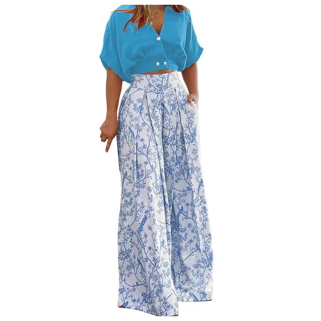 Ensemble En Lin Femme Chic Et Elegant Costume Chemisier + Pantalon De Joggings Tenue De Sport Décontracté Streetwear Couleur Unie Soirée Pantalons Légère Grande Taille Ensemble Ete Femme