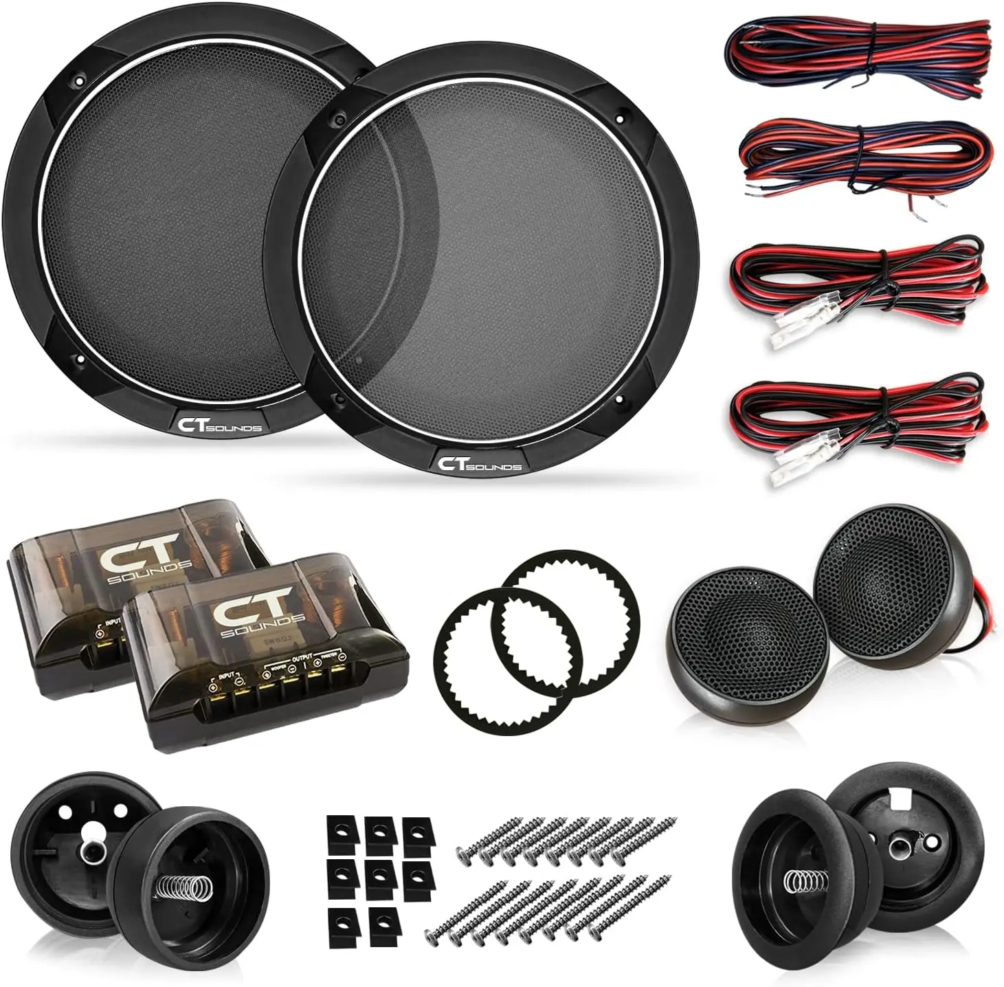 6.5&rdquo; 320 Watt 2-Way Premium Component Car Speaker Set