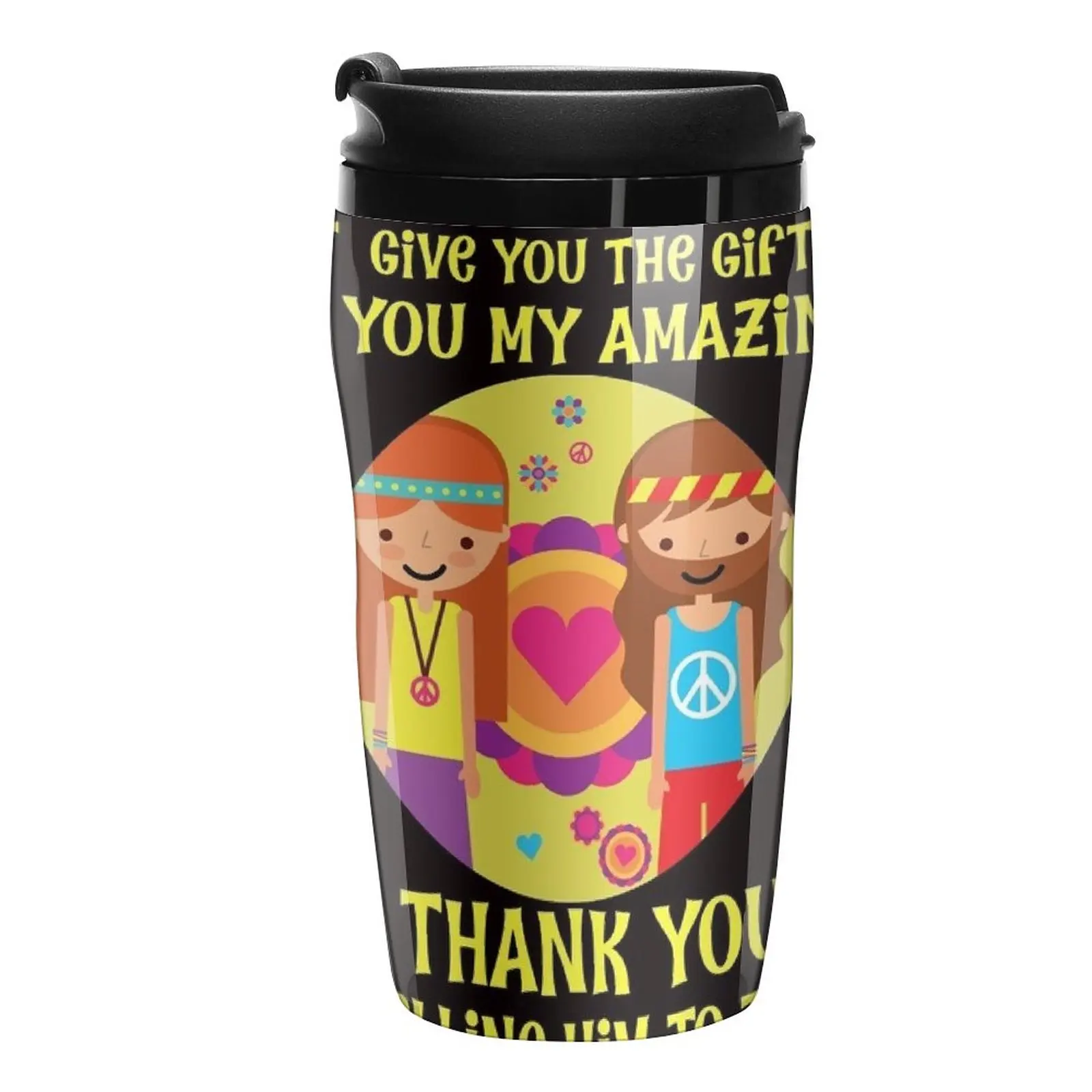 

New Daughter In Law Thank You Funny Hippie T-Shirt Travel Coffee Mug Custom Mug Nespresso Cup
