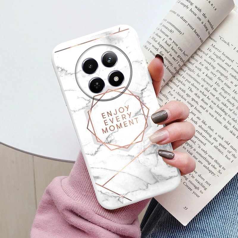 Luxury Marble Art Soft TPU Protective Back Cover - Shockproof Fashion Case