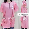 Purple/Pink/Gray Pet Shop Cosmetology Uniforms Men And Women Beauticians For Waterproof And Breathable Work Clothes G0709 3
