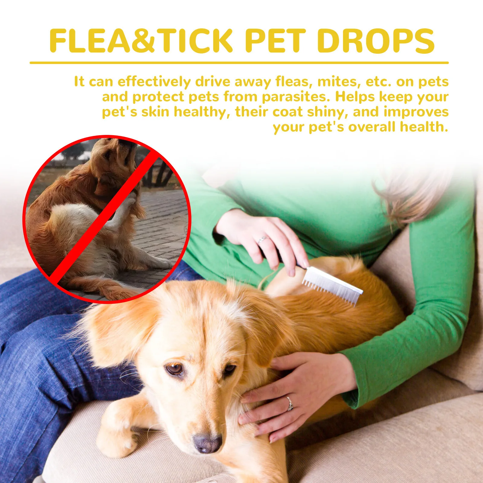 Pet Extracorporeal Insect Repellent Drops Cat and Dog Cleansing Extracorporeal Flea Lice Tick Skin Anti-Itching Care