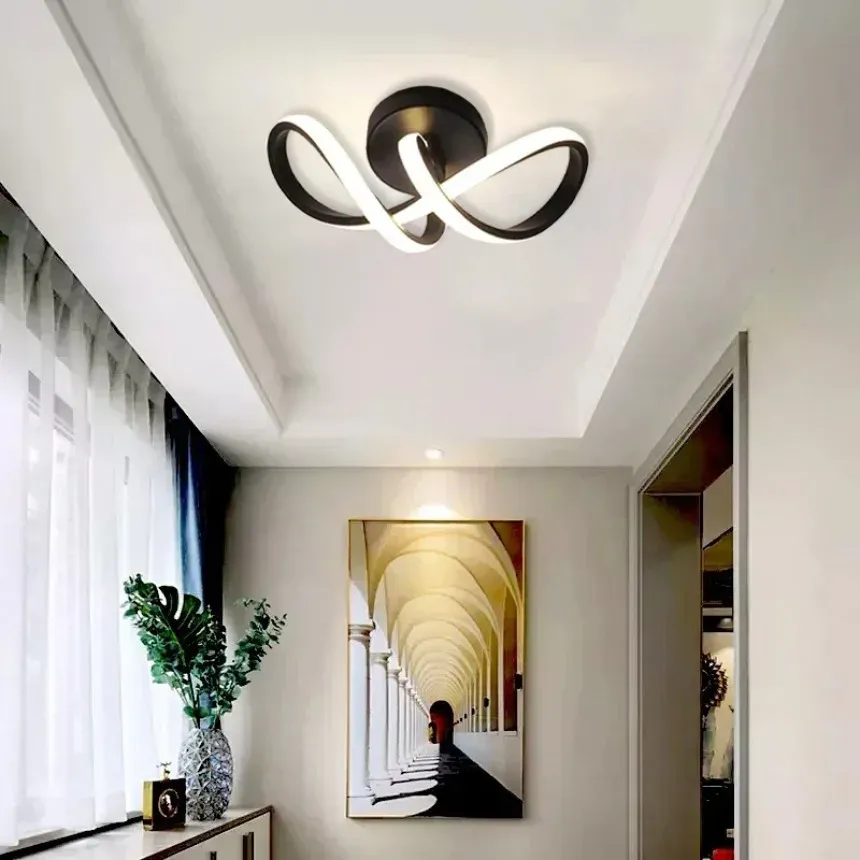 Modern 3color Dimmable LED Ceiling Lamp 85-260V Hotel Living Room Bedroom Christmas gifts holiday office bedroom hotel party