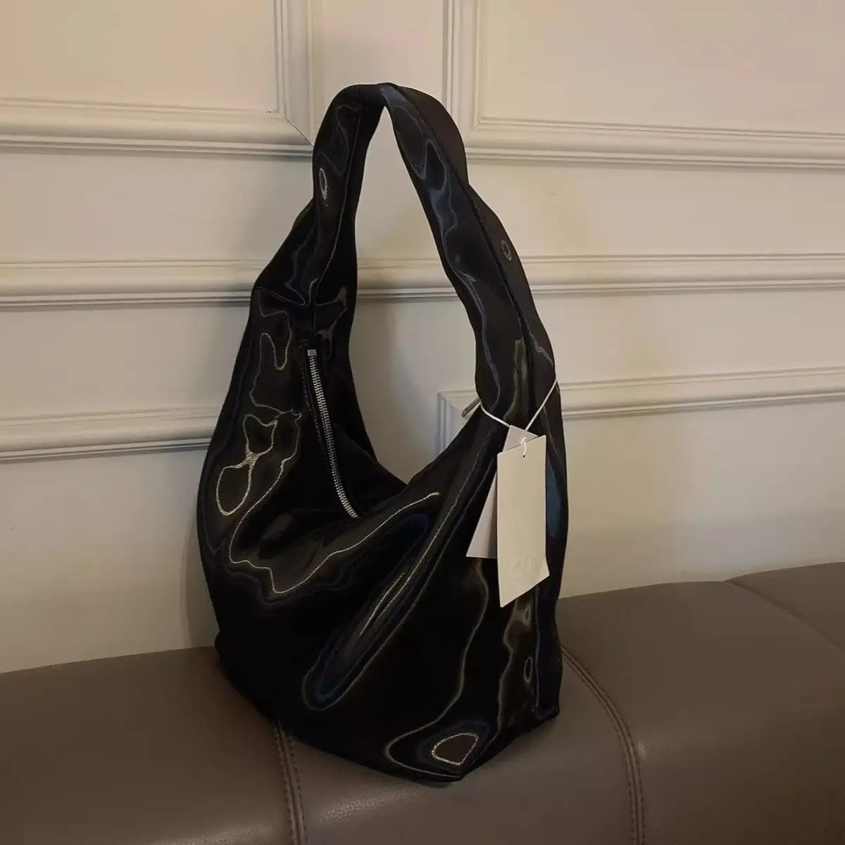 GIVENCEY  美品　黒　ポンチョ 涼しい夏の麻 透けるボーダー | 公式 SAIFUKU サイフク 五泉