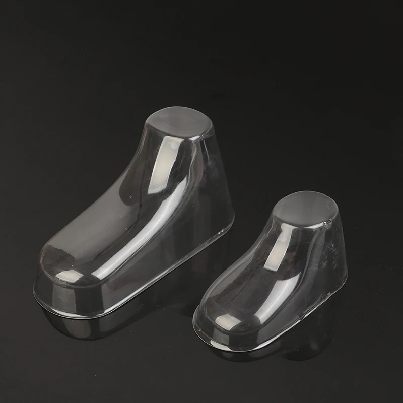 10PCS Clear PVC Child Booties Showcase Support Frame Feet Plastic Shoe Mold Baby Shoe Stretcher Socks Display Stand 3
