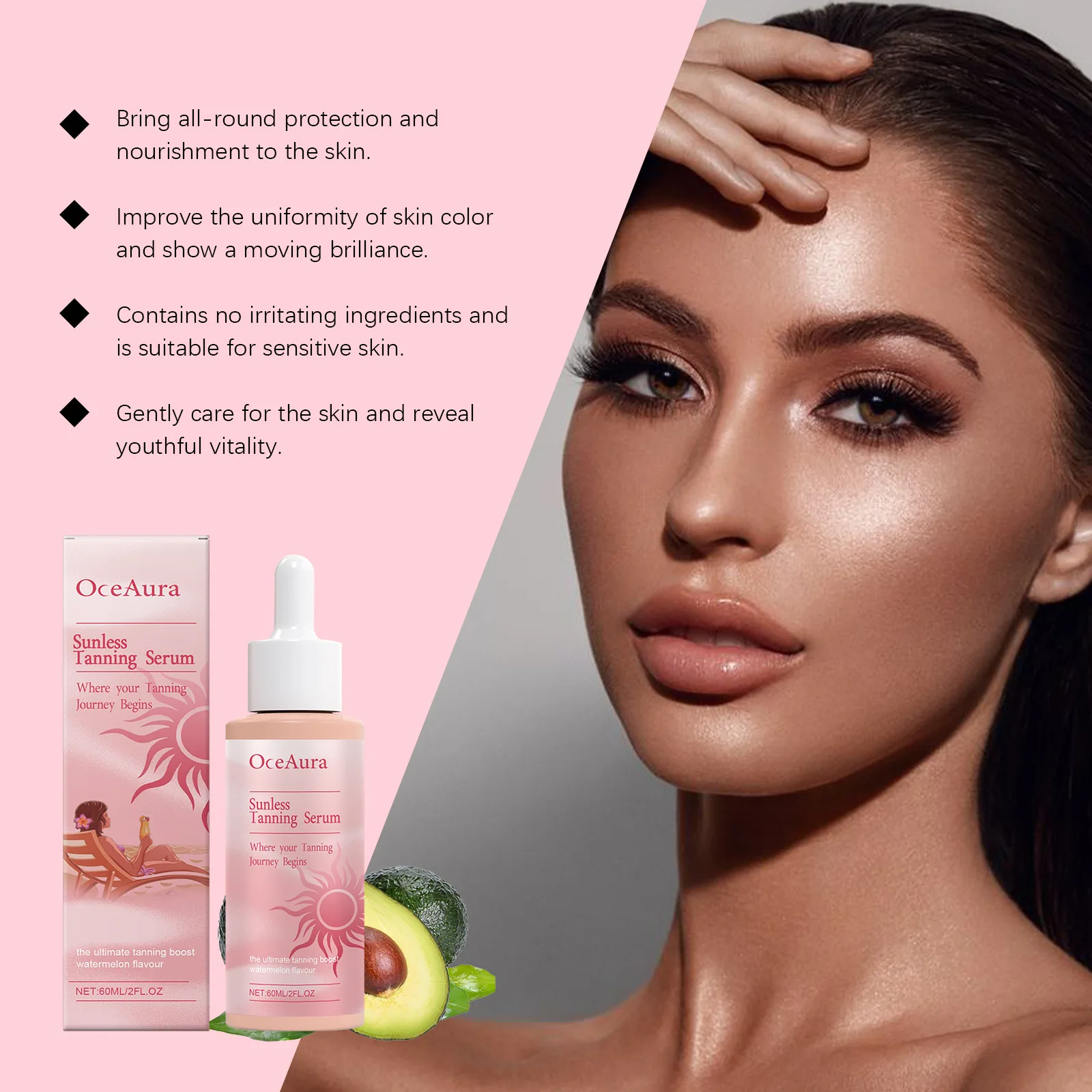 Tan Boosting Serum Tanning Enhancer Sunless Bronzing Accelerate Darkening Glow Brown Summer Beach Sexy Tone Self Tanner Essence