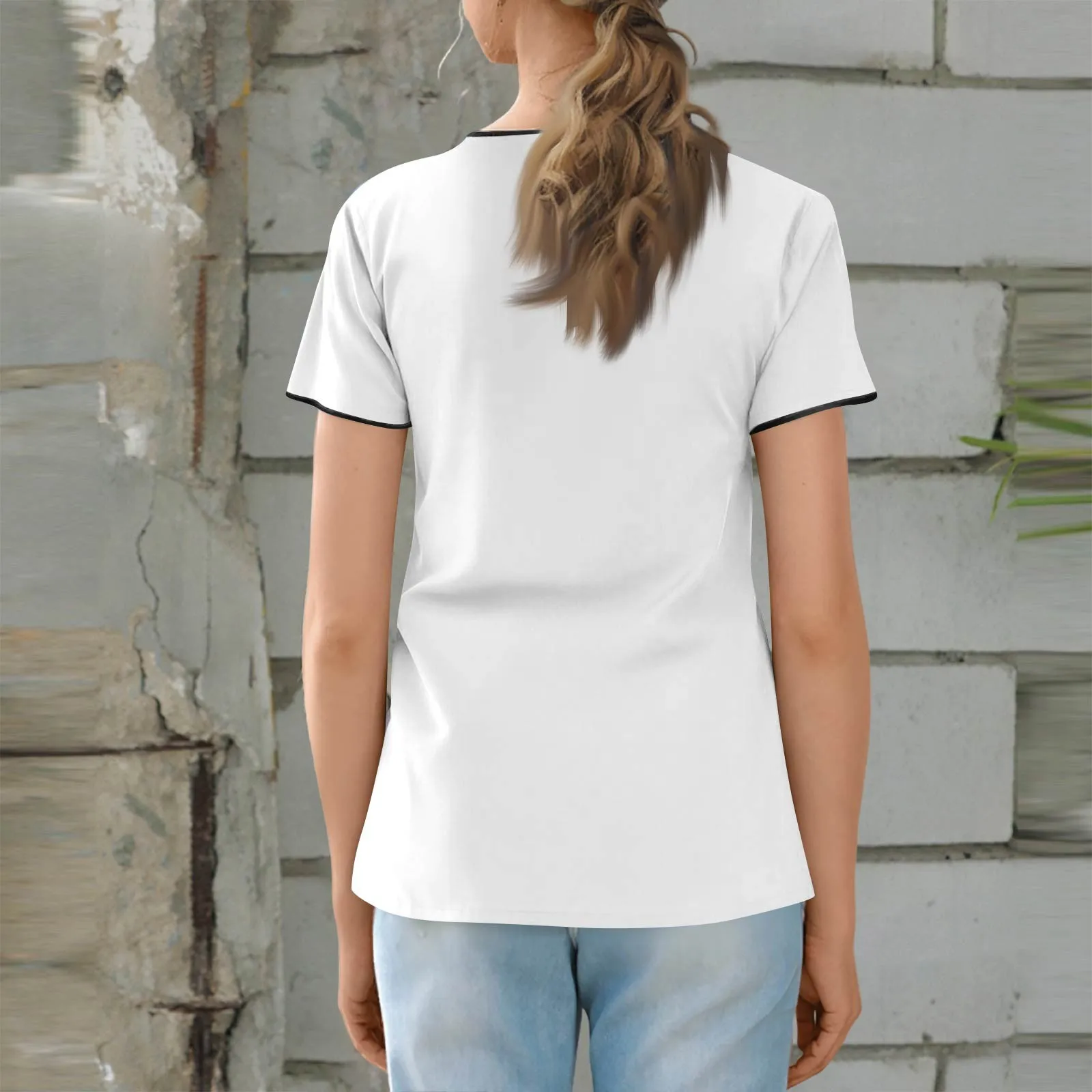 Modischer, einfarbiger Damen-Overall mit V-Ausschnitt und kurzen Ärmeln und Taschen, einfache, leichte, bequeme Oberteile für den Sommer – Detail 14