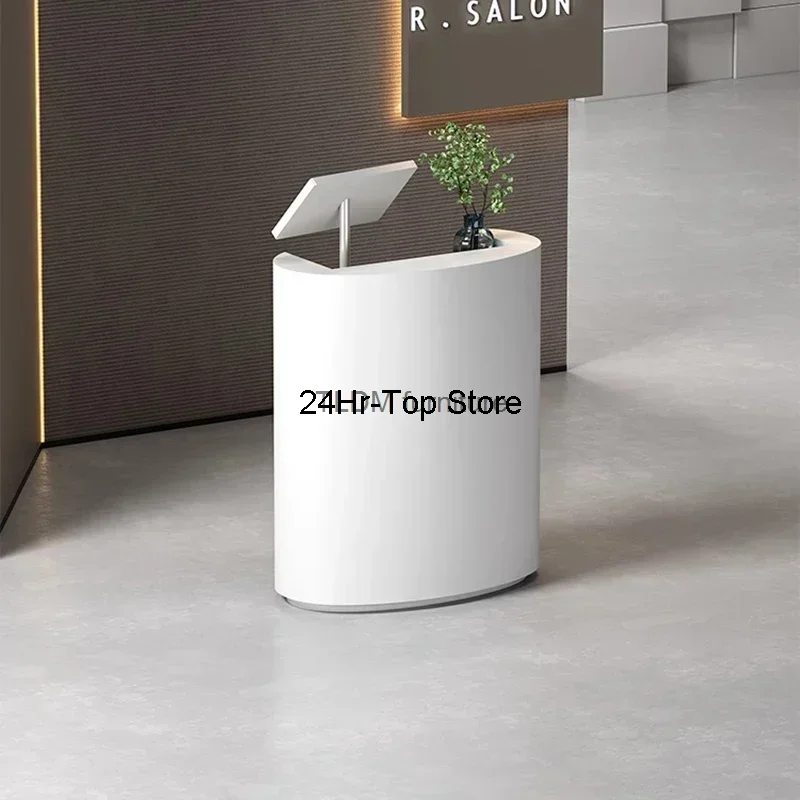 

Small Beauty Salon Reception Desk Office Restaurant Modern Checkout Counter White Study Escritorio Bar Furniture Counter LJ50RT