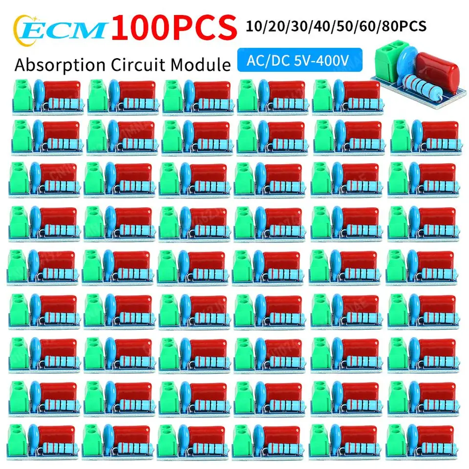 RC Snubber Circuit Module for Relay Protection