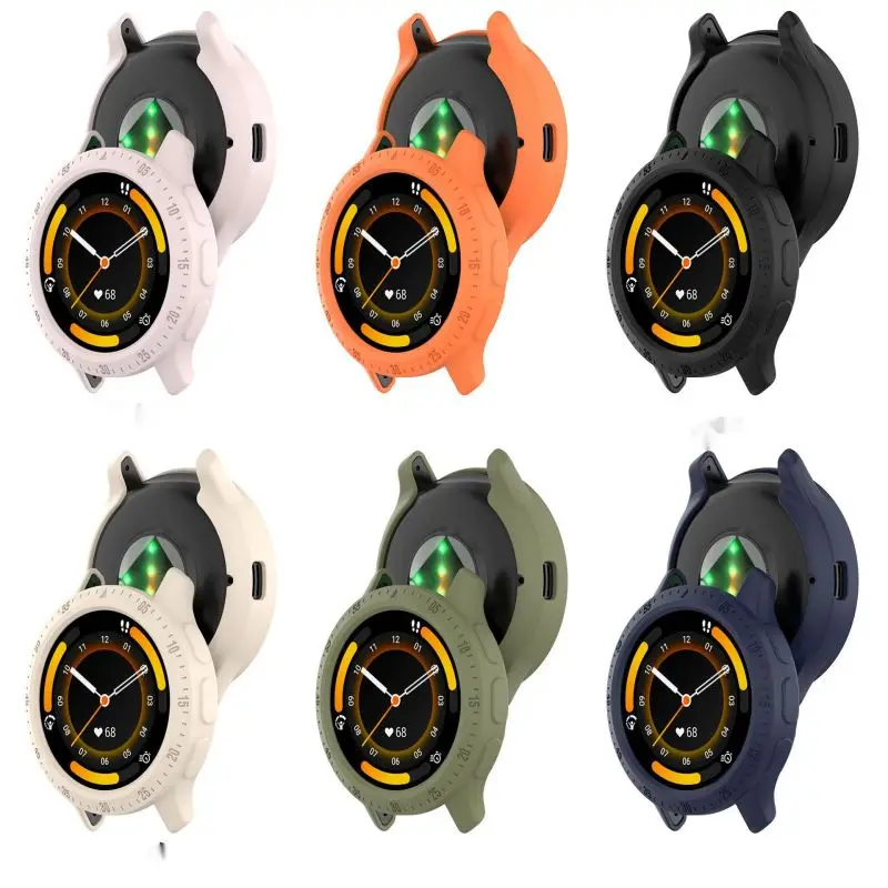 Garmin Venu 3 3S 스마트 시계 밴드 소프트 실리콘 범퍼 Venu3 Venu3S 보호 쉘 액세서리 용 TPU 보호 케이스 커버