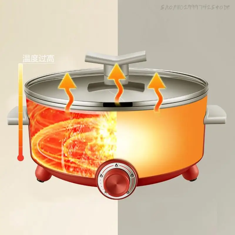 Jrm0402 Supor Electric Hot Pot 6l Large Capacity Cooking Pot Split Type  Easy-to-clean 3 Flavors Pot Household Electric Cooking - Multi Cookers -  AliExpress
