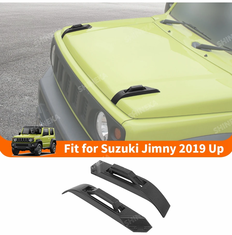 SHINEKA Auto-Motorhauben-Dekorationsabdeckung für Suzuki Jimny 2019 2020 2021 2022 2023 2024 ab 2022, Außenzubehör – Detail 1