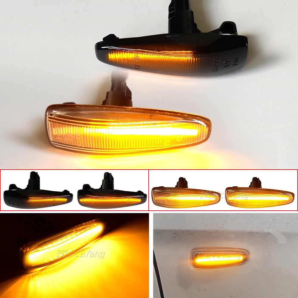 Led Side Fender Dynamic Turn Signal Light Marker Lamp For Mitsubishi Lancer Evolution Evo X