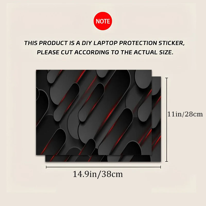 2 노트북 스티커 번개 보호 필름 DIY 스크래치 방지 스티커 macbook air 스킨 노트북 스톤 데칼