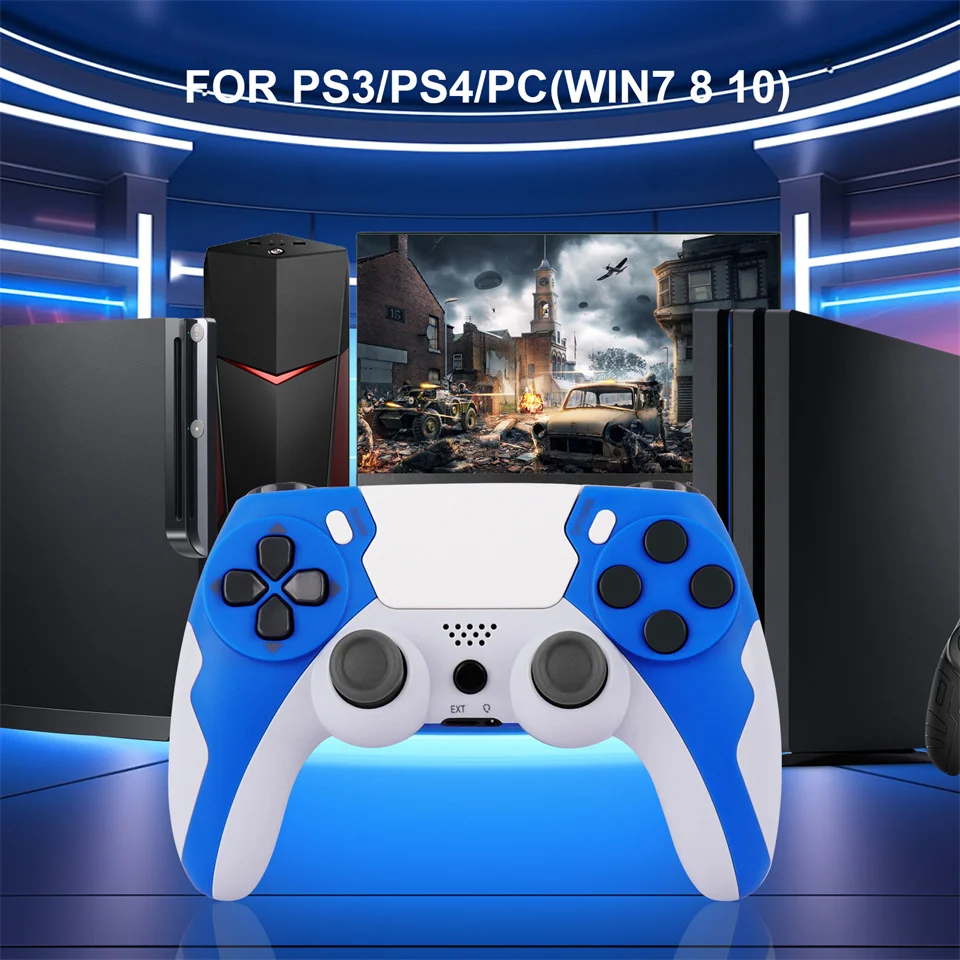 GAMINJAWirelessControllerDualVibrationGameJoystickGamepdForPS4