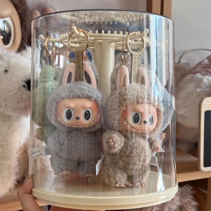 Labubu Melody Pendant Display Box Rotating Transparent Doll