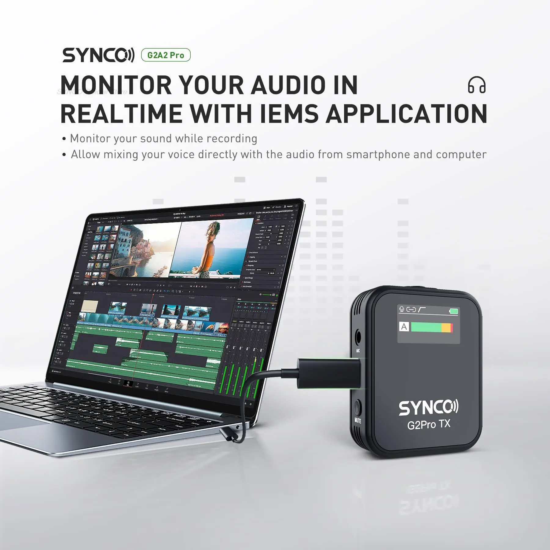 ワイヤレスマイク SYNCO G2A2 PRO Best Budget Dual Wireless Microphone SYNCO G2(A2) | SYNCO