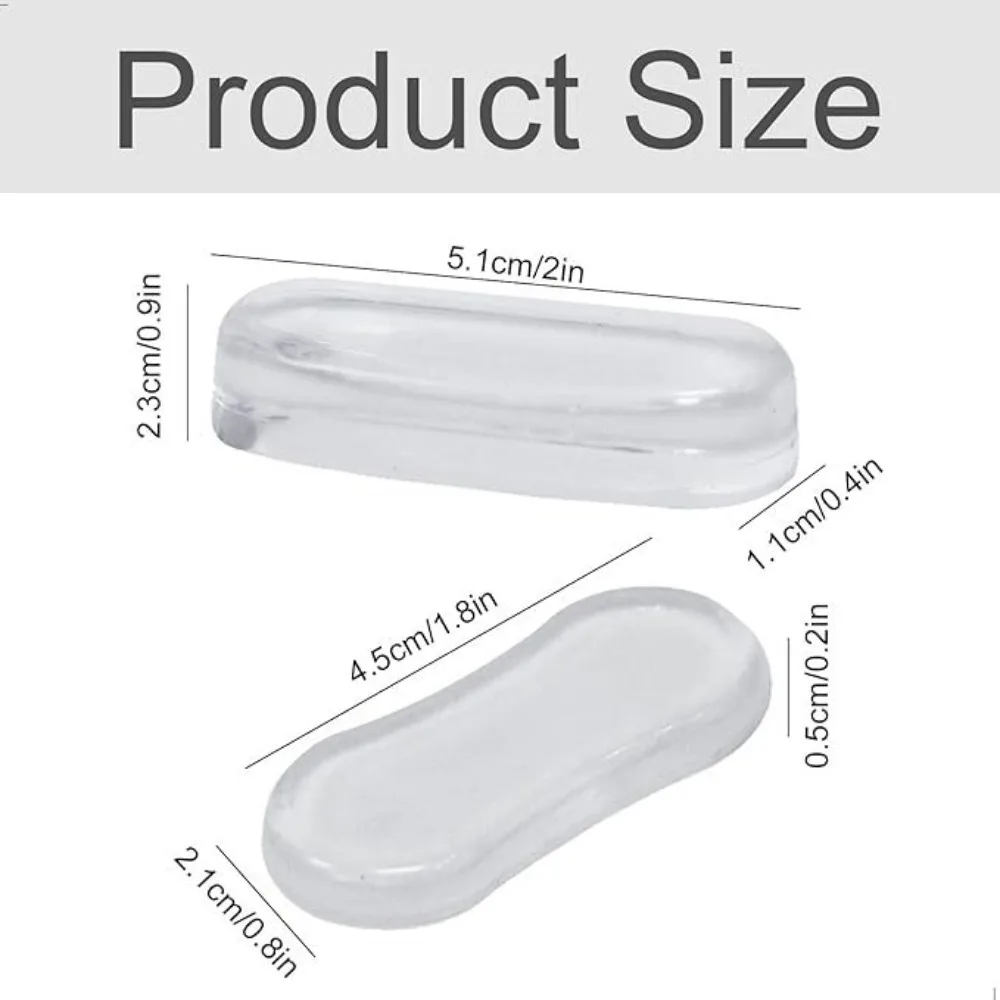 Silicone Toilet Seat Pad Replacement Bumper Shockproof Adhesive Protective Lid Rubber Pads
