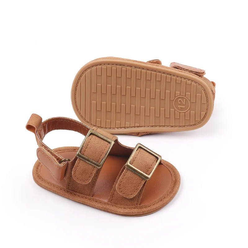 Baby Shoes Summer Sandal Cool Style High Quality PU and TPR Anti-slip Sole Todder Walking Shoe 0-9-18 Month 2024 Fashion BHX3205 5